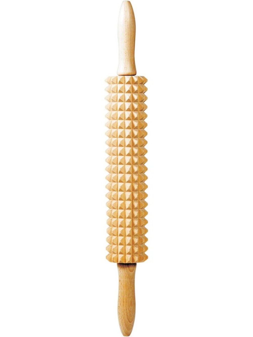 Deep Notched Rolling Pin for Baking - Perfect for Flatbreads & Crackers